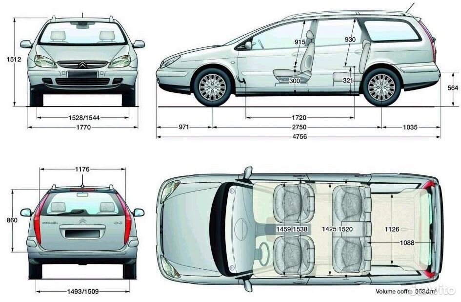 5 габарит. Габариты Ситроен с5 универсал. Ситроен с5 2001 габариты. Ситроен с5 Размеры. Citroen c5 универсал габариты.