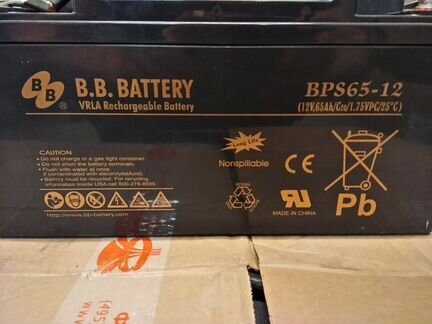 Аккумулятор BB Battery BPS 65-12