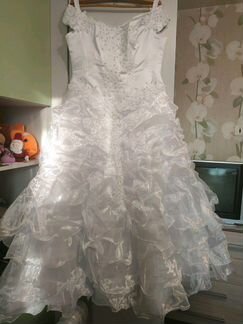 Свадебное платье,разм.52-54