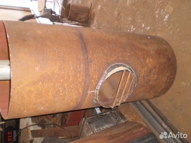 Банный круглый котел из 530 трубы