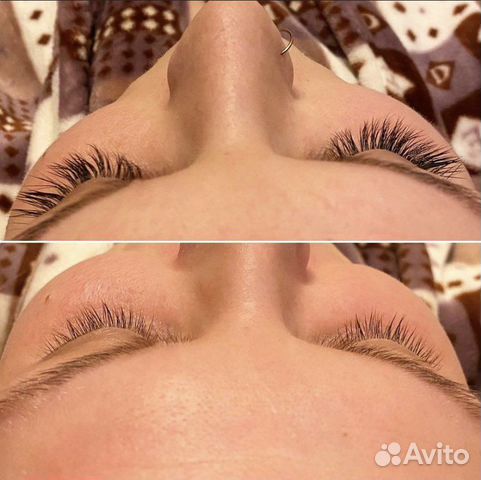 Снятие нарощенных ресниц