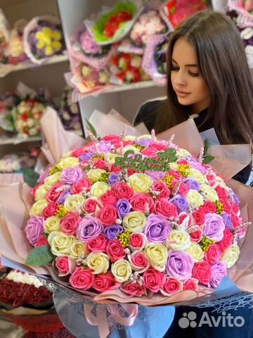Букет 101 Роза цветы 8 марта день рождения