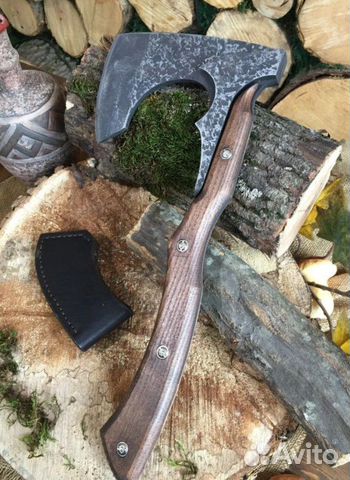 Цельнометаллический топор ручной ковки