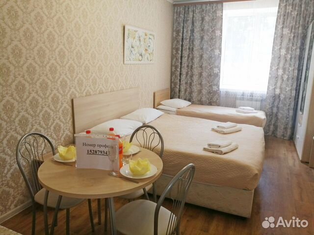 

Квартира-студия, 28 м², 2 кровати