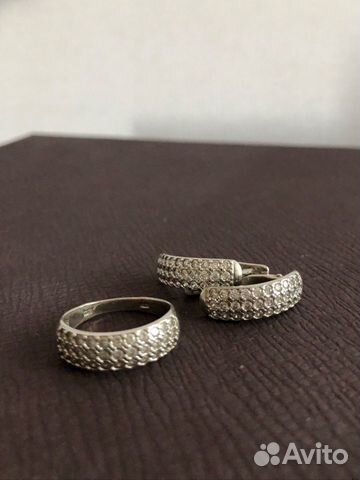 Комплект Sokolov серьги, кольцо (серебро)