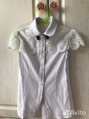 Блузка школьная 128 134