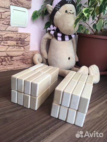 Развивающая детская игра Кирпичики (береза)