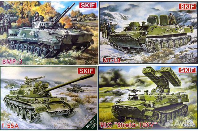 Сборные модели бронетехники skif 1/35