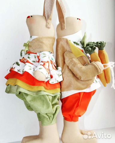 Текстильные зайцы