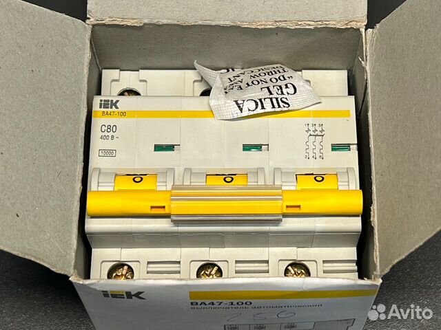 Автомат 80А C ва47-100 новый, 4 шт