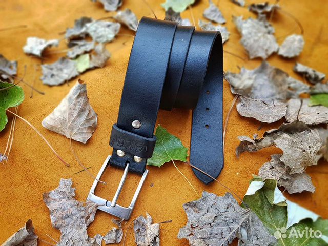 Ремень мужской кожаный skinner