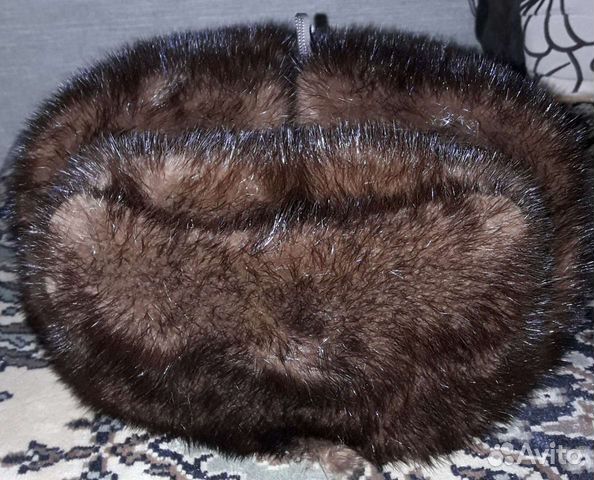 Норковая шапка мужская ушанка