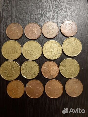 Монеты евроценты