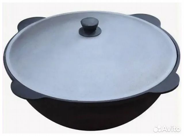Казан чугунный 16л узбекский новый сорт premium
