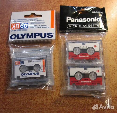 Микрокассеты Panasonic RT-60MC и Olympus XB60