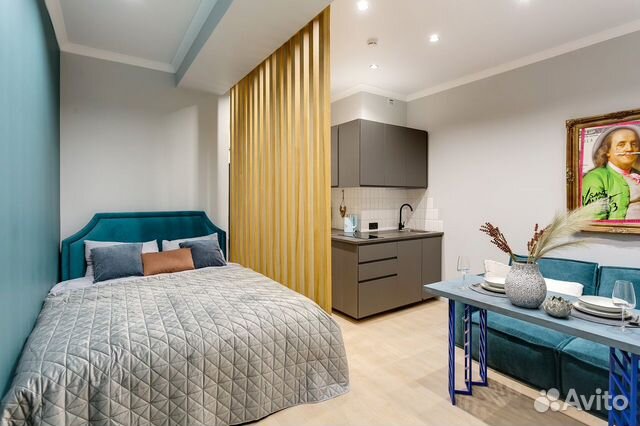 

Квартира-студия, 30 м², 2 кровати