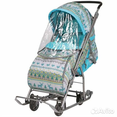 Санки коляска умка