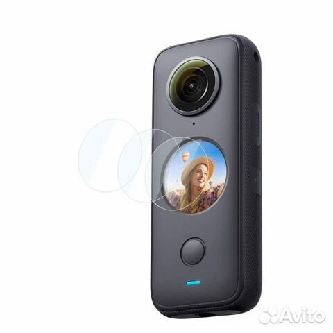 Защитное стекло (2 шт) на экран Insta360 ONE X2
