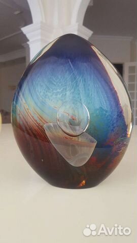 Статуэтка муранское стекло халцедон