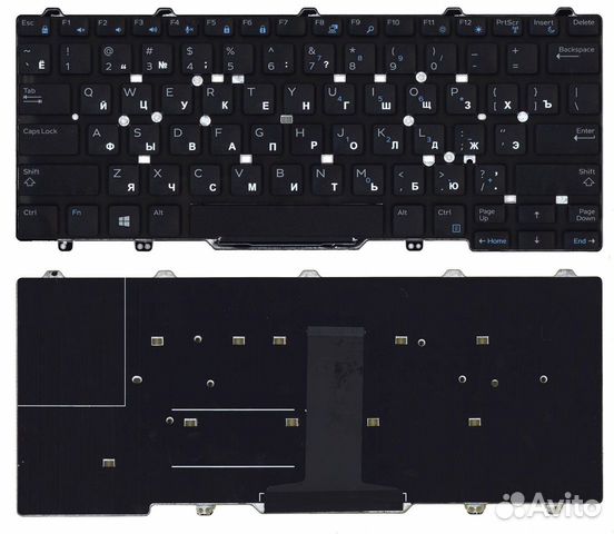 Клавиатура Dell Latitude E5470 E7470 черная