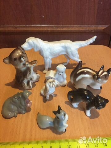 Фигурки животных ретро 50-е