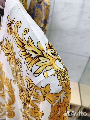 Футболка versace gold white cotton t-shirt