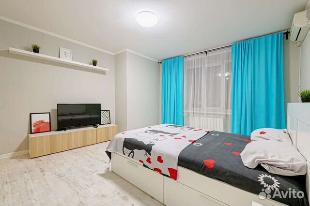 

1-к. квартира, 44 м², 2 кровати