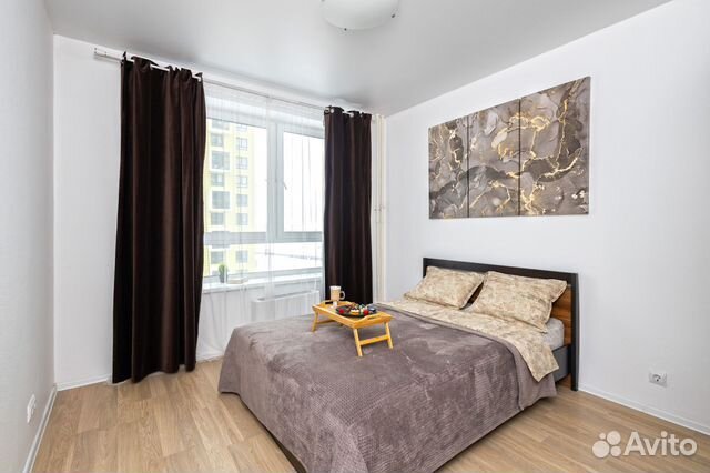 

1-к. квартира, 42 м², 2 кровати