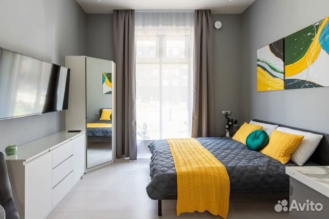 

Квартира-студия, 23 м², 2 кровати