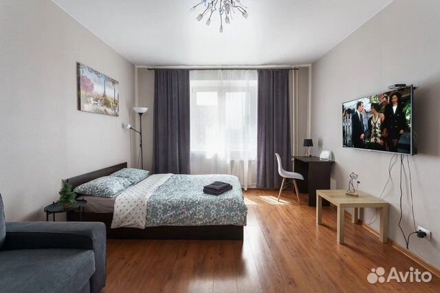 

1-к. квартира, 43 м², 2 кровати