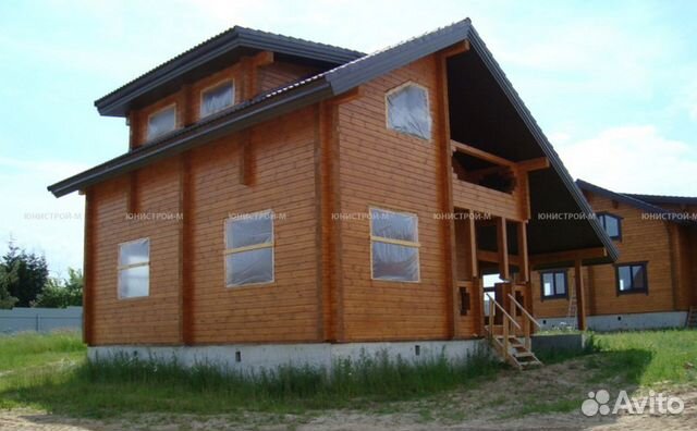 Дом из профилированного бруса с гаражом 185м2 под Дом из профилированного бруса с гаражом 185м2 под