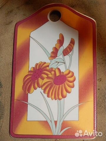 Сырная доска. Фарфор. Новая. 15 на 24 см