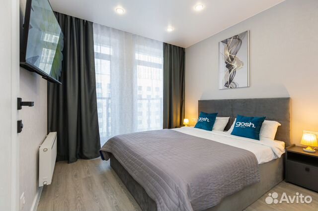 

1-к. квартира, 43 м², 2 кровати