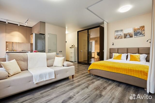 

Квартира-студия, 32 м², 2 кровати