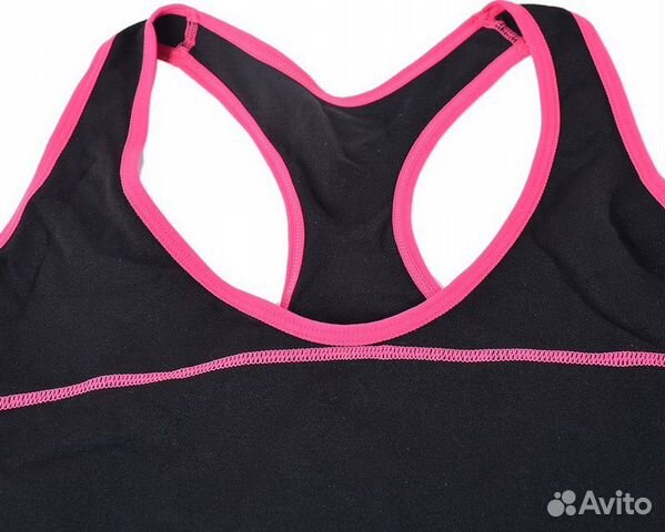 Костюм для фитнеса спорта майка лосины новый L-XL