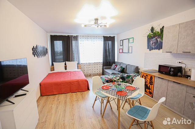 

Квартира-студия, 29 м², 2 кровати
