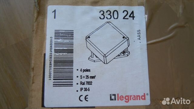 Legrand Клеммный блок (IP 30 IK 07 4П сеч. 25мм2)