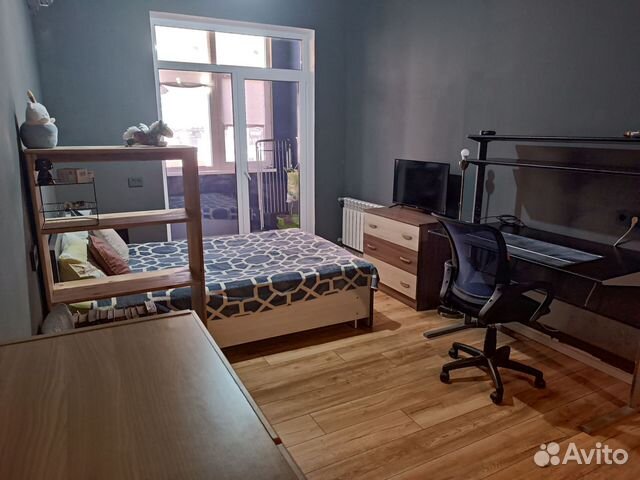 

1-к. квартира, 44 м², 2 кровати
