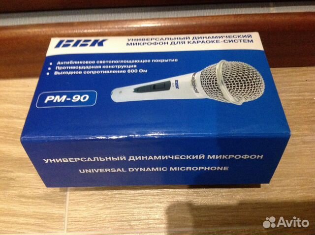 Микрофон для караоке- систем ввк рм-90 Микрофон для караоке- систем ввк рм-90