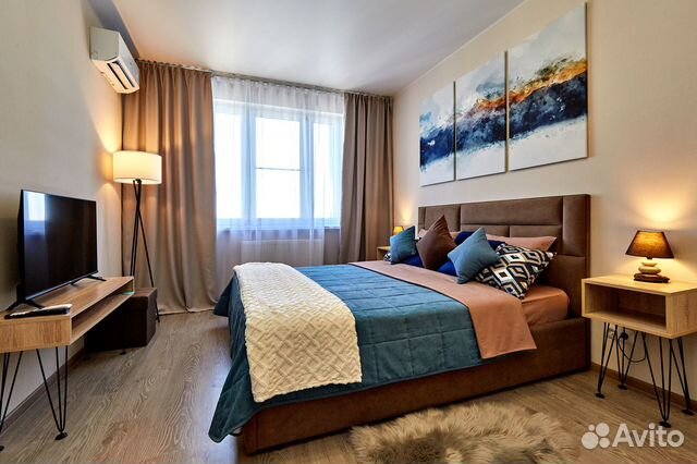 

1-к. квартира, 45 м², 2 кровати