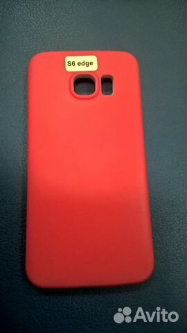 Силиконовый чехол Samsung Galaxy S6 Edge Красный