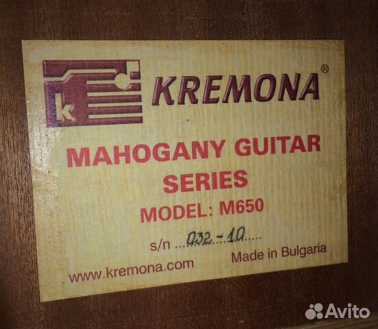 Гитара Kremona M650 Болгария с ярким звуком Гитара Kremona M650 Болгария с ярким звуком