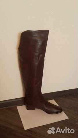 Сапоги ботфорты.Новые.Италия. Кожа.38 Сапоги ботфорты.Новые.Италия. Кожа.38