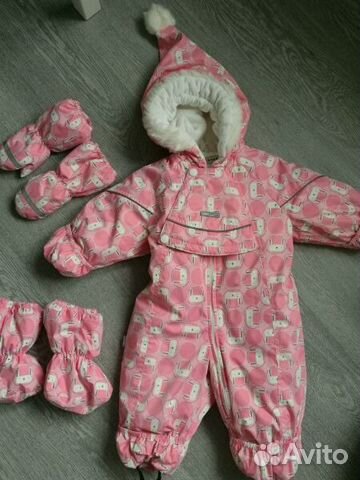 Зимний комбинезон Kerry lenne 68 + пинетки и краги Зимний комбинезон Kerry lenne 68 + пинетки и краги