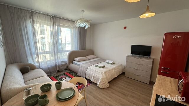 

Квартира-студия, 30 м², 2 кровати