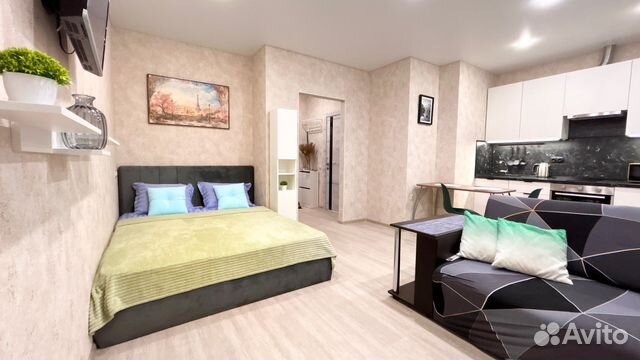 

Квартира-студия, 35 м², 2 кровати