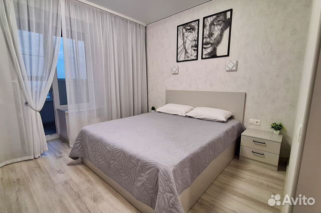 

1-к. квартира, 45 м², 2 кровати