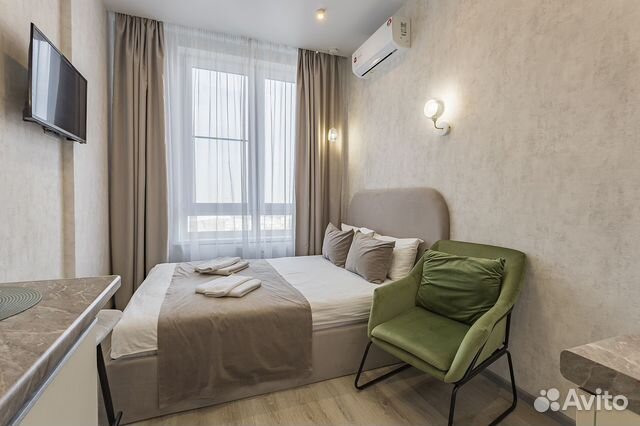 

Квартира-студия в апарт-отеле, 18 м², 1 кровать