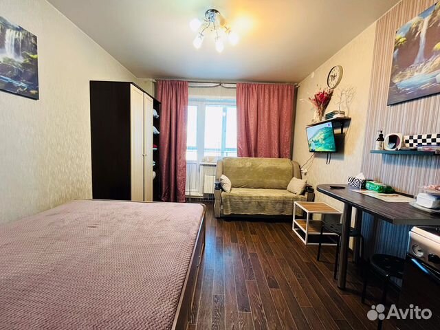 

Квартира-студия, 35 м², 2 кровати