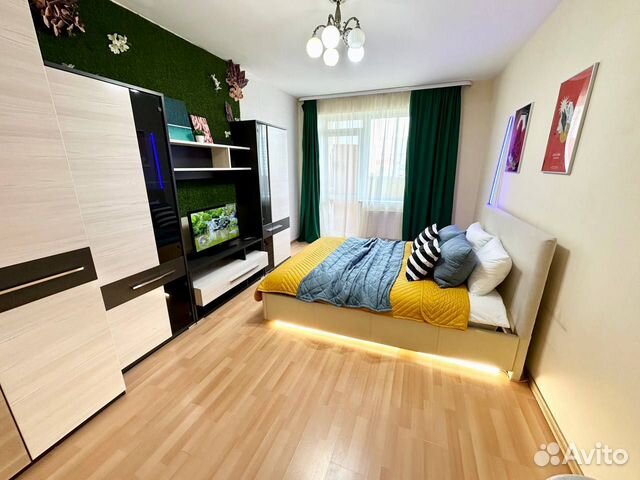 

1-к. квартира, 41,5 м², 2 кровати